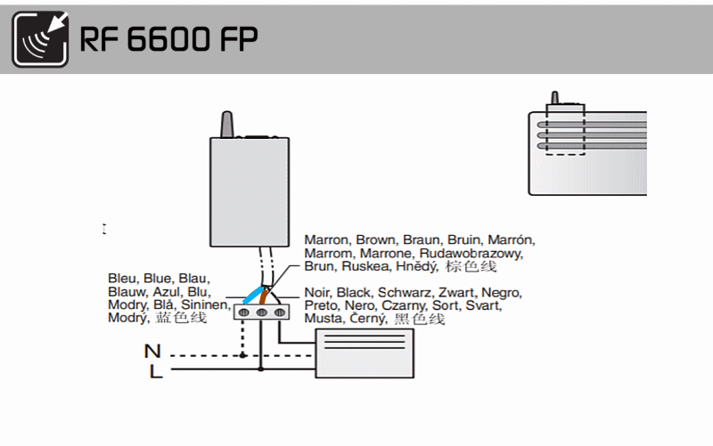 Programmateur radiateur électrique sans fil DELTA DORE Deltia 8.36 + 6  récep