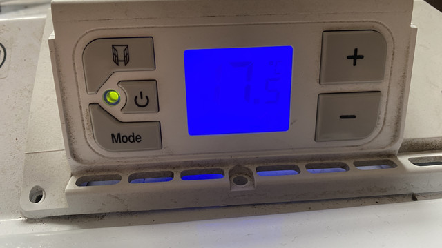 clavier du thermostat