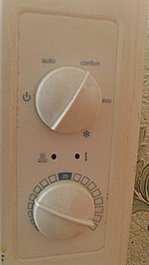 Bouton du thermostat