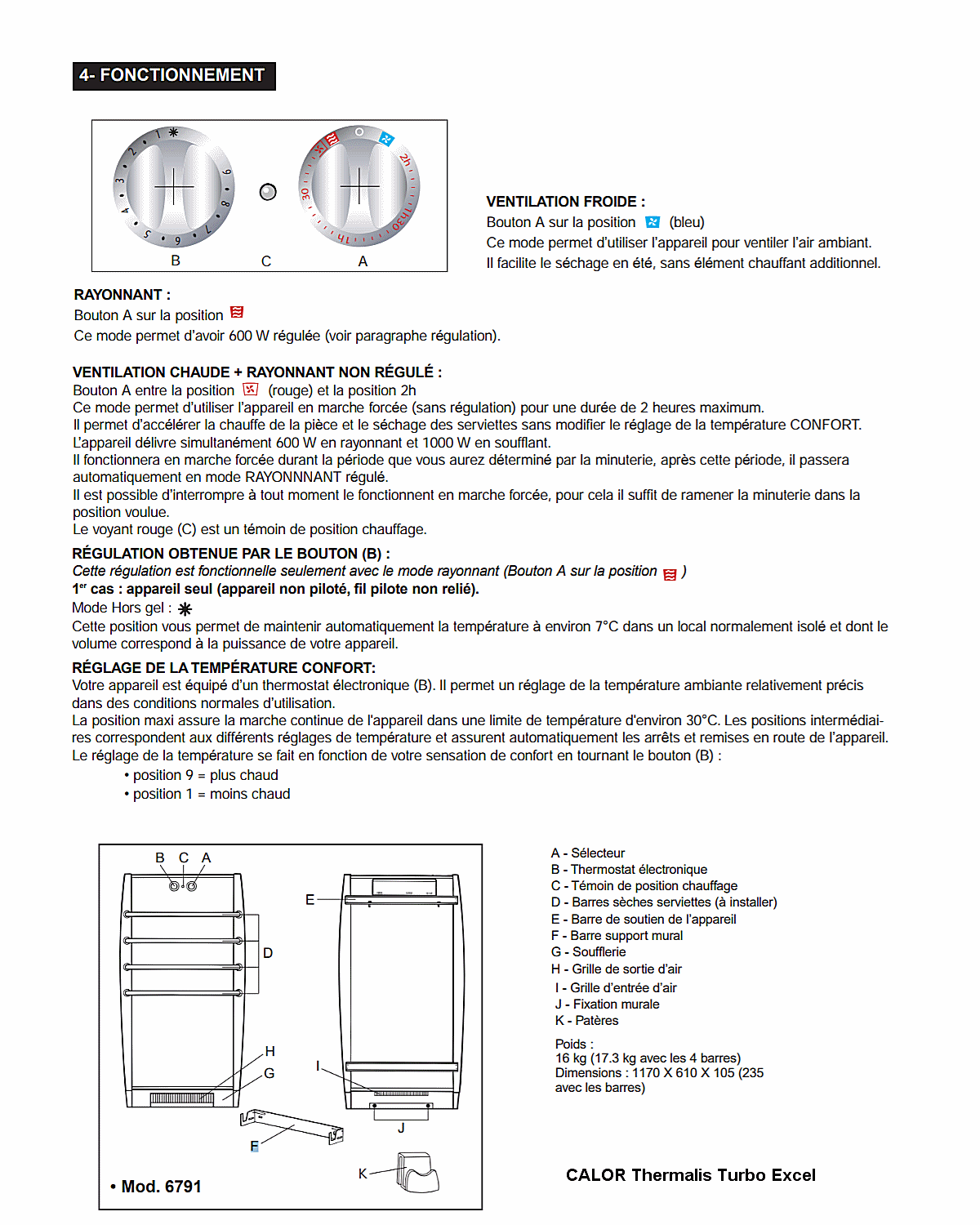 CALOR Thermalis Turbo Excel 6791