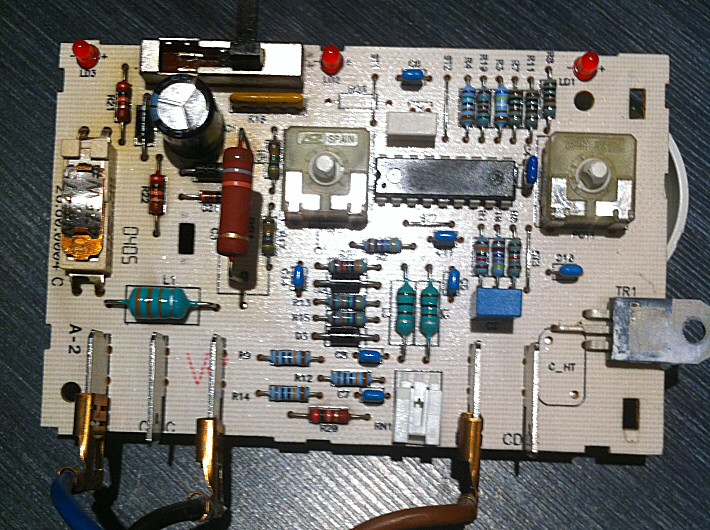 Carte électronique d'un convecteur