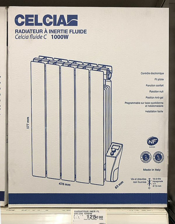radiateur à inertie fluide