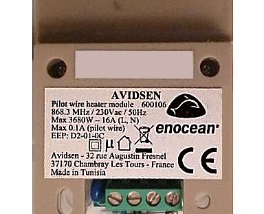 Module fil pilote Avidsen Enocean