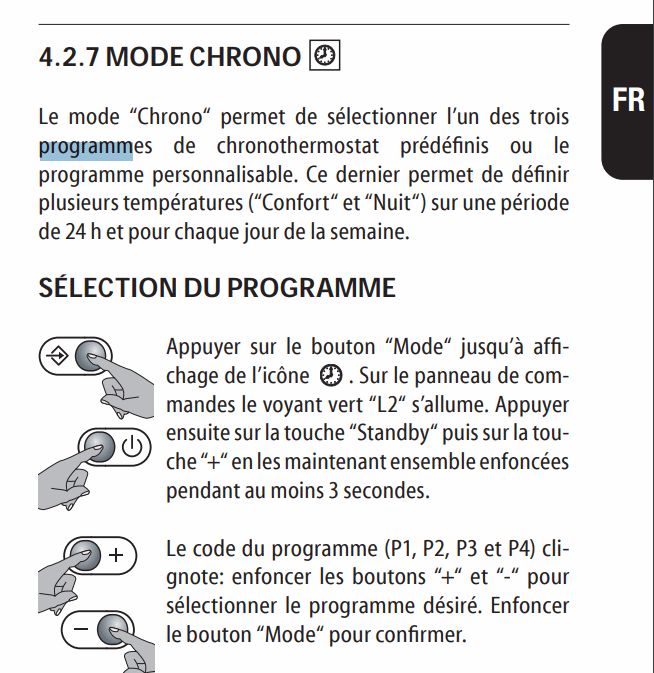 Modifier le programme