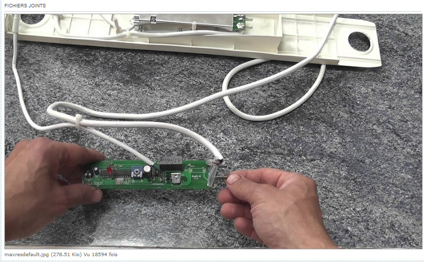 Cartes électroniques d'un radiateur Deltacalor