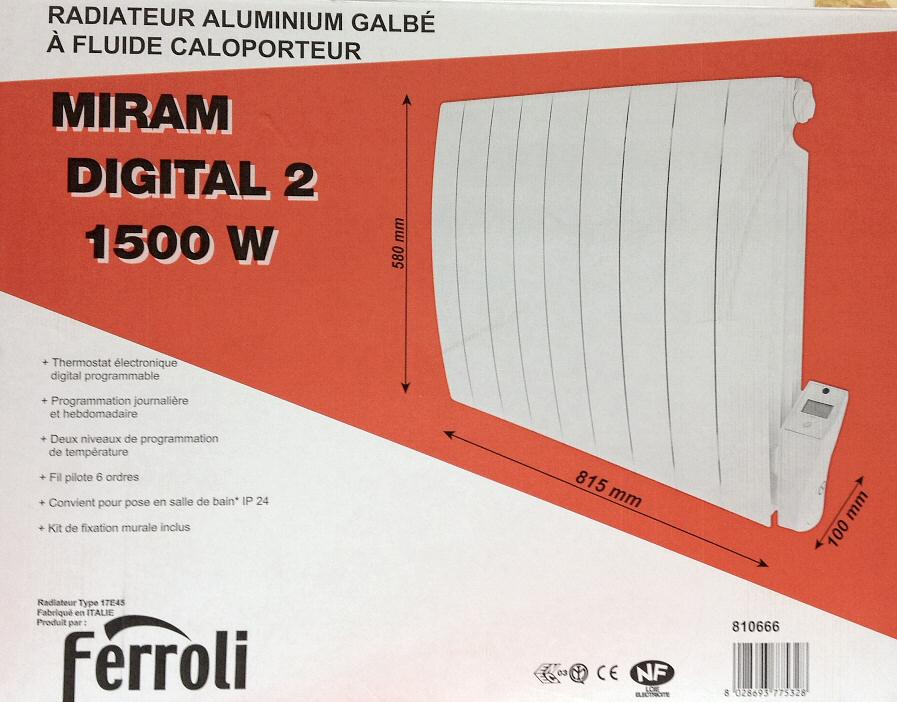 radiateur à fluide Miram