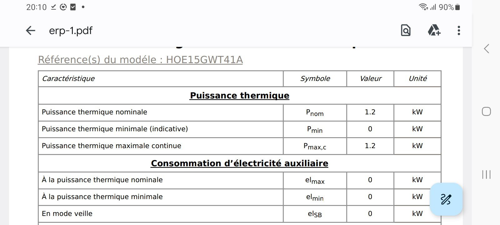 Bridage constructeur de la puissance d'un radiateur id tech