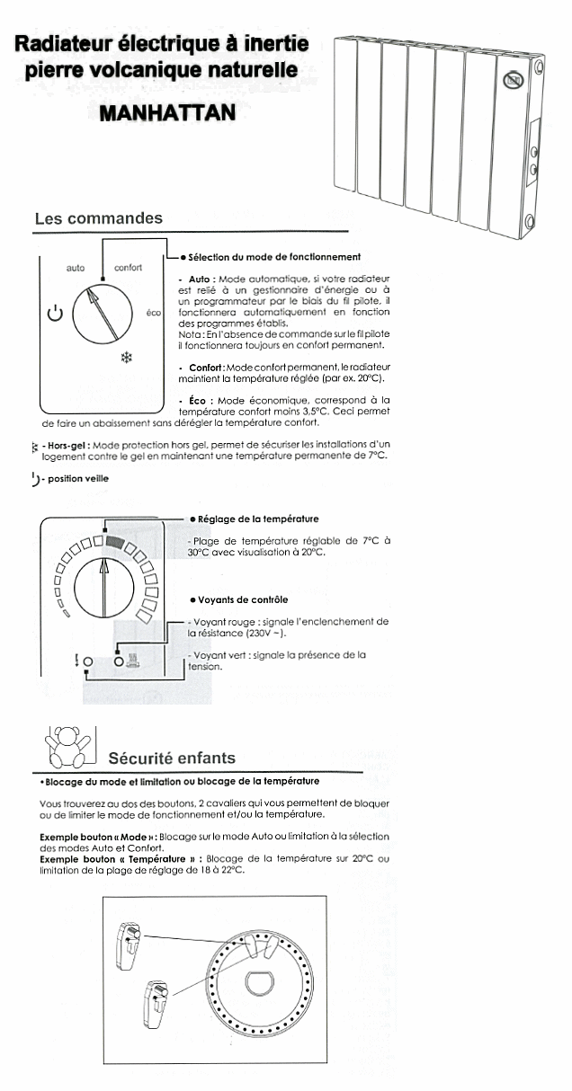 Radiateur à inertie sèche - Brico Dépôt