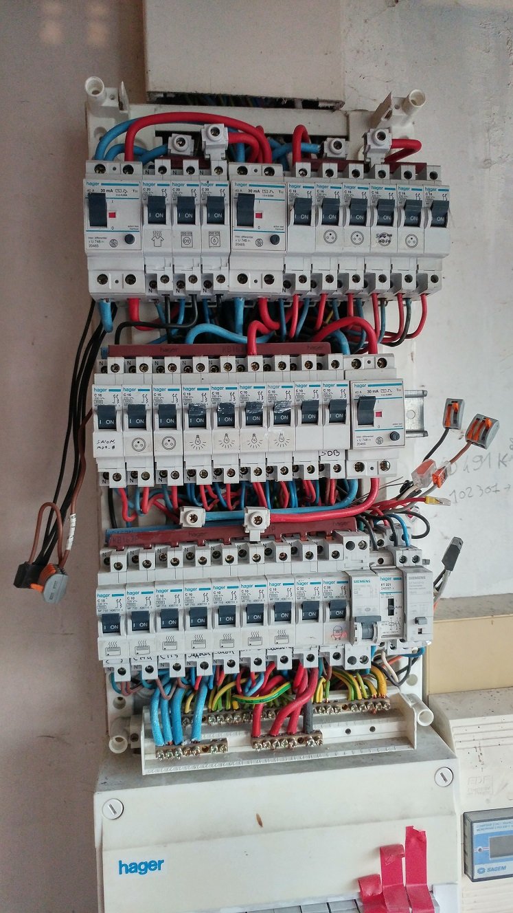 Raccordement au tableau électrique