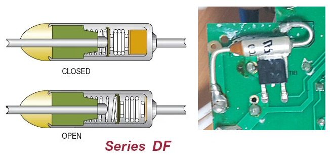 Fusible thermique DYE TCO série DF