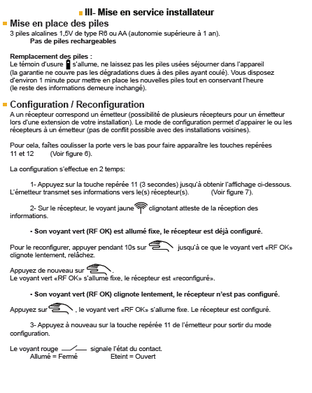 Configuration émetteur récepteur