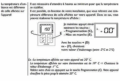 Procédure d'étalonnage du thermostat du Sauter Madison