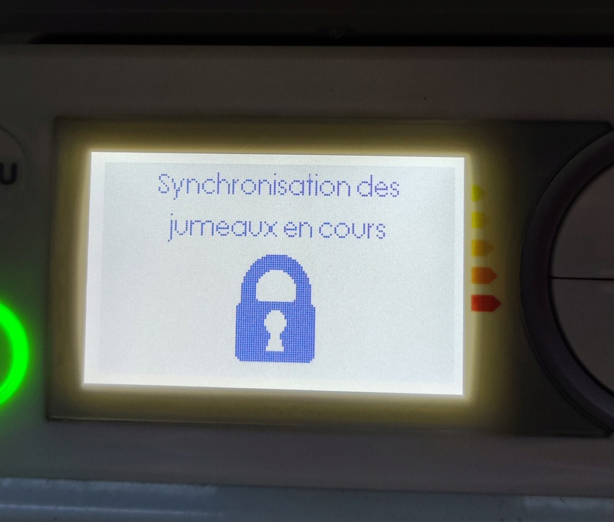 Message d'erreur synchronisation jumeaux