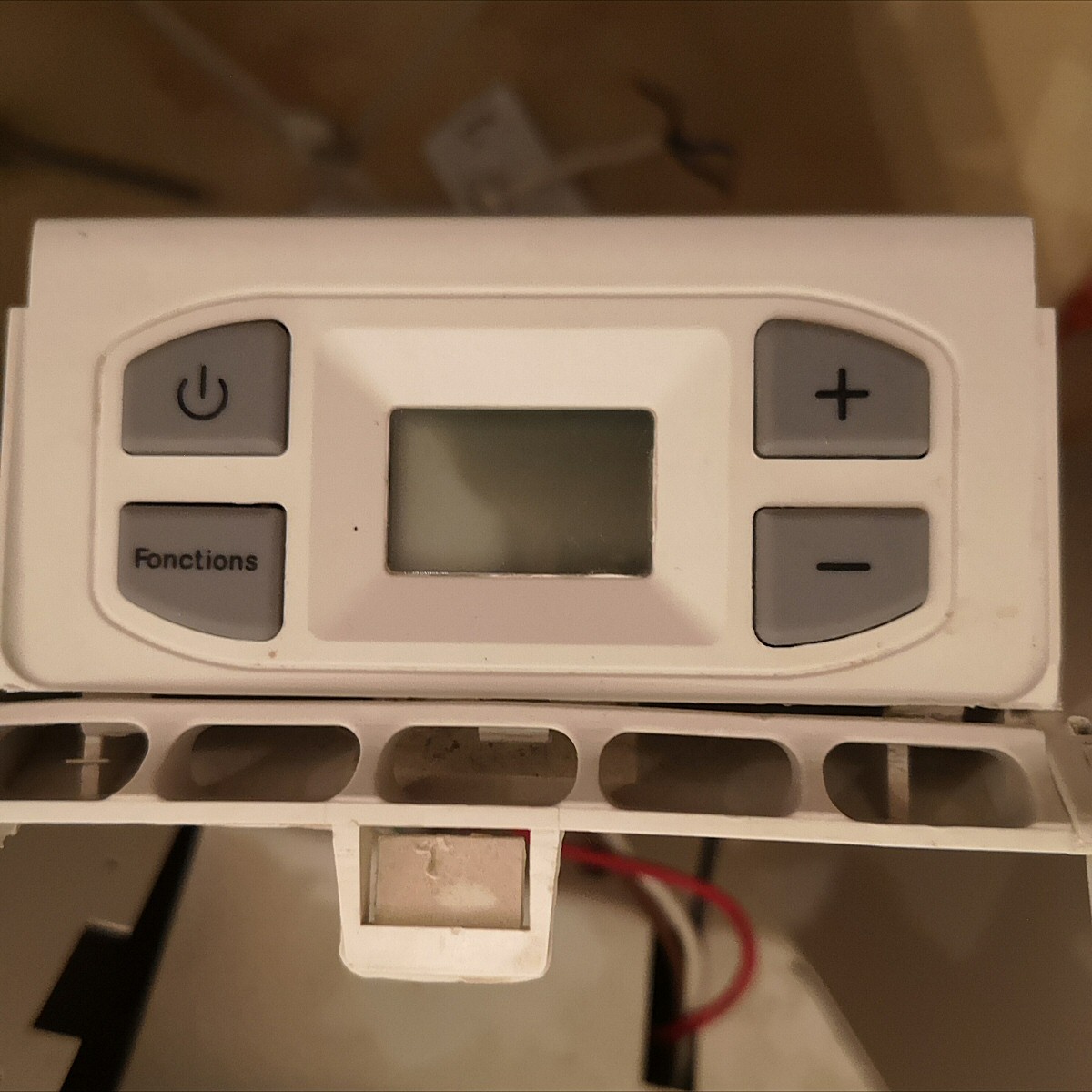 Clavier et afficheur lcd du thermostat