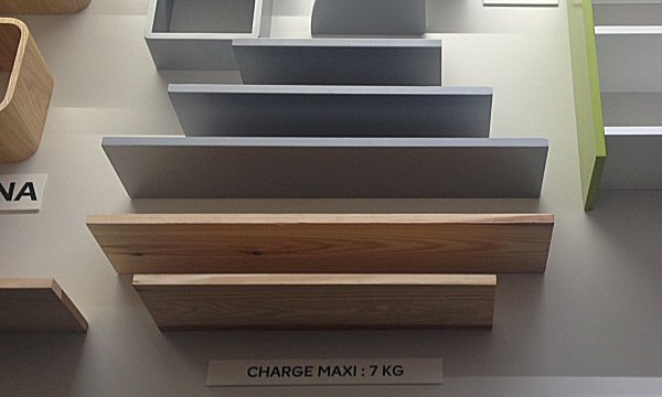 Exemple de tablettes à placer au dessus d'un radiateur