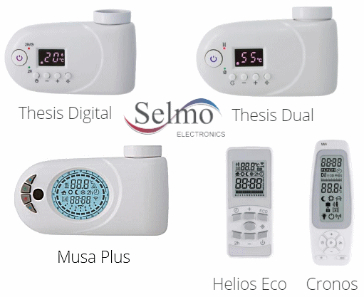 Thermostats et télécommandes Selmo pour radiateurs Delonghi