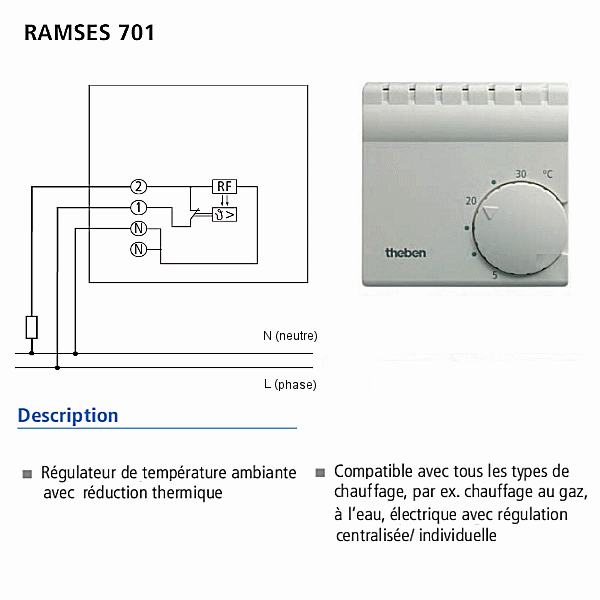 Installation de thermostat pour chauffage électrique