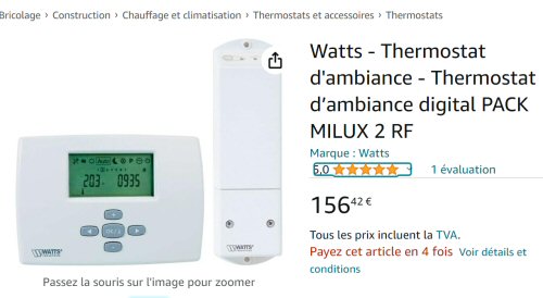 Thermostat d''ambiance sans fil