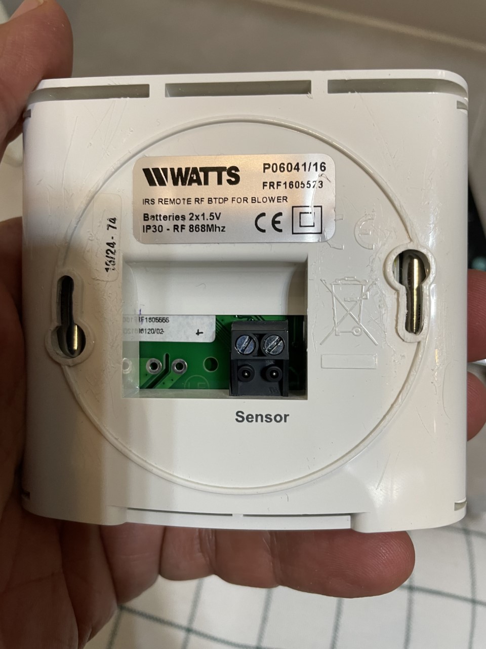 Thermostat à télécommande de marque Watts