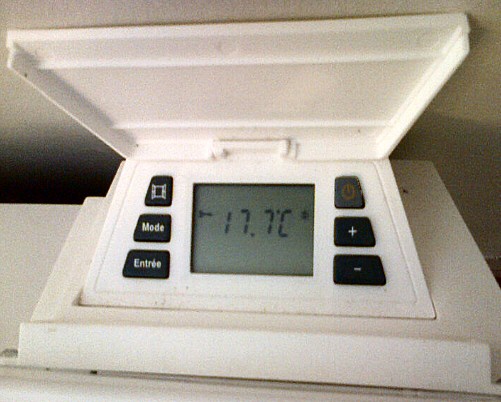 Thermostat d'un convecteur Warm Confort