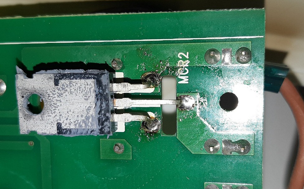 Triac du thermostat