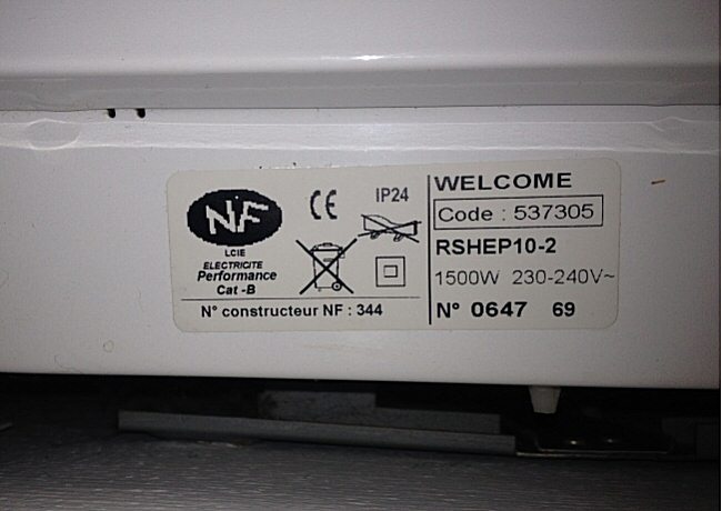 Radiateur Welcome RSHEP10