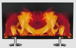 Panneau radiant en verre