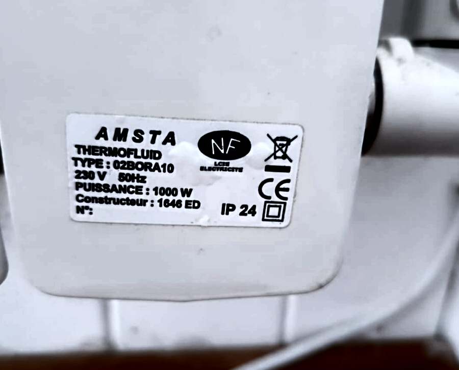 Radiateur à inertie fluide Amsta