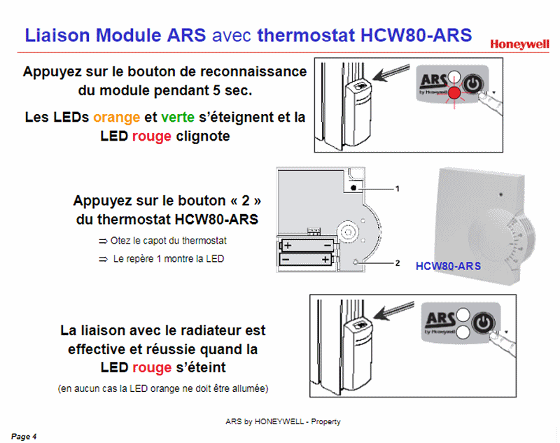 Synchroniser le thermostat