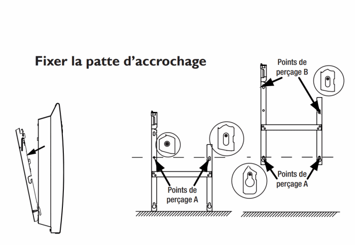 Patte d'accrochage