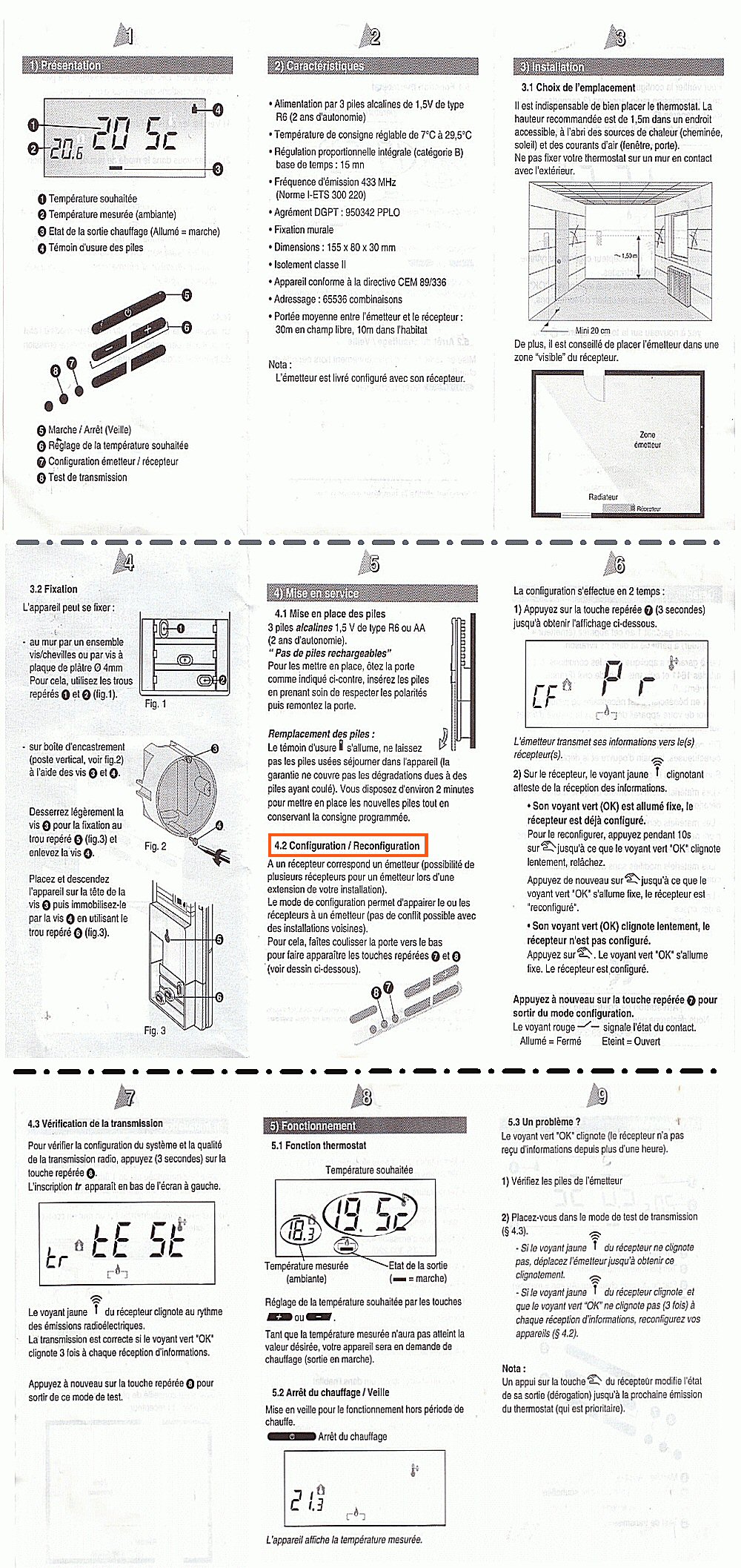 thermostat pour radiateur thermoglass