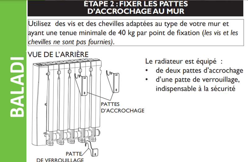 pattes de fixation sauter baladi