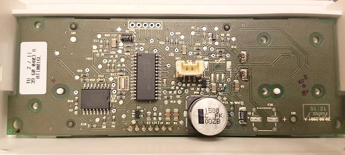 La carte de l'écran LCD du thermostat