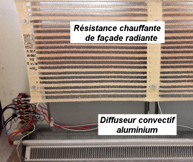 Convecteur aluminium + film rayonnant