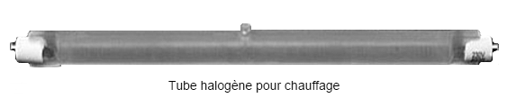 Un tube de chauffage  halogne